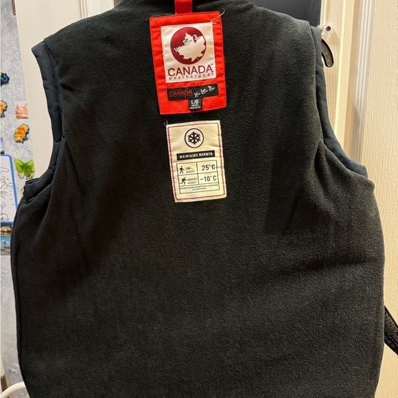 Man’s vest for winter stand up collar, on zipper and snaps, double pockets. - Picture 3 of 6